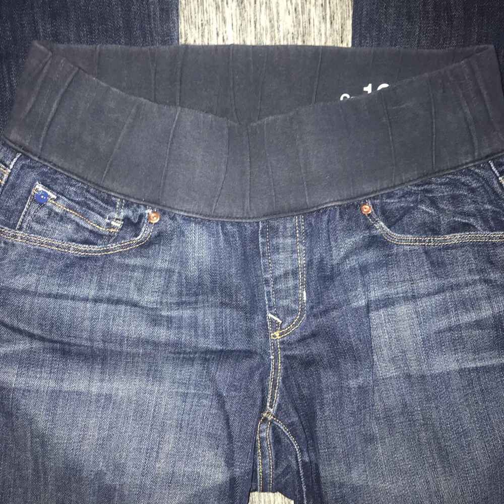 Gap Maternity Jeans Size 28 / 6 long sexy Bootcut